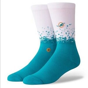 STANCE MIAMI DOLPHINS FADE 2 CREW SOCKS